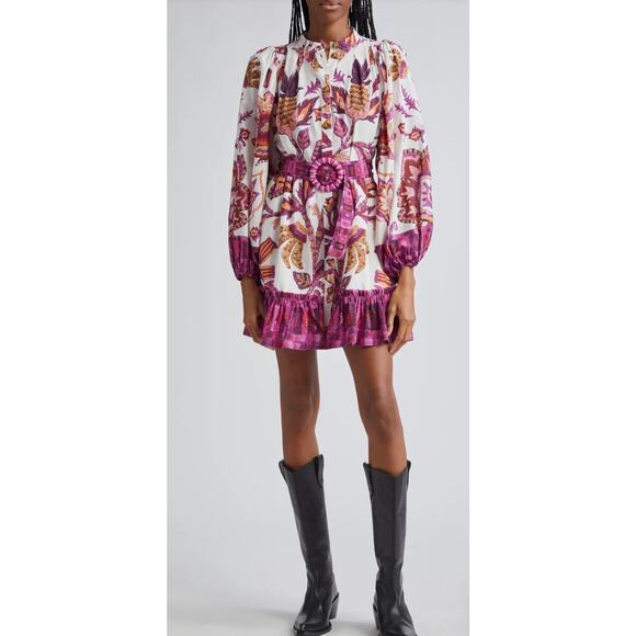 FARM Rio Dresses & Skirts - Farm Rio Sunset Tapestry Shirtdress SZ XS